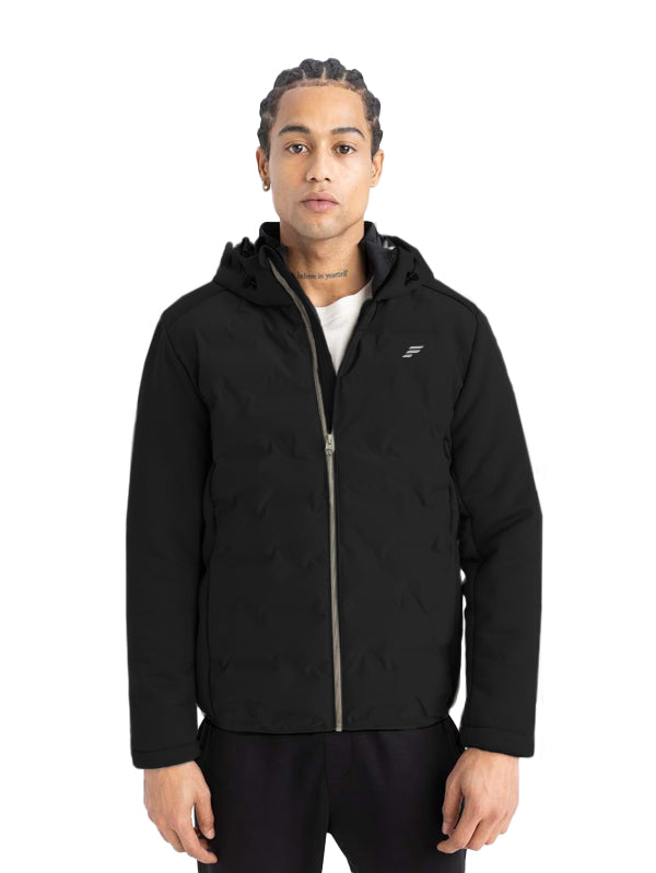 Slim Fit Hooded Zippered Jacket